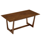 Modway Solara 71" Rectangle Wood Dining Table - Walnut-Mid-Century Inspired Design