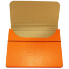 JAM Paper Thick Portfolio File Carrying Case with Elastic Band - 10 x 1 1/4 x 13 1/4 - Orange-Quantity: Sold Individually