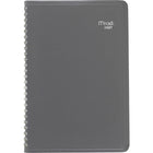 Mead 2027 Weekly/Monthly Appointment Book - 11" H x 8-1/2" W - Bilingual-Weekly: one week per two-page spread with lined interior format and quarter-hourly appointments, 8:00 am-9:45 pm, monthly: one month per two-page spread