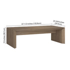 Hudson&Canal Oswin 48"W Rectangular Coffee Table - Antiqued Grey Oak-9