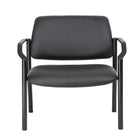 Nicer Interior Anti-Microbial Bariatric Guest Chair - Black-With a seat wider than average, this chair offers extra comfort. Measuring 26" in width compared to the standard 20", it provides more room for the user to sit comfortably.