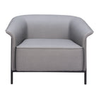 Zuo Burry Accent Chair - Slate Grey-Cozy polyester linen fabric