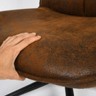 Homy Casa Relax Ergonomic Office Chair with Suede Fabric - Brown-Multifunctional design suitable for both work and relaxation, seamlessly transitioning between tasks