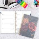 Cambridge 2026 Midnight Garden Weekly/Monthly Planner - 8-1/2" H x 5-1/2" W - Multicolour - Bilingual-One month per 2 page spread has open daily blocks a QuickNotes section and past/future month reference calendars