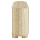 Modway Overture 63" Oval Faux Travertine Sideboard - Travertine-Adjustable Shelves