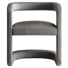Modway Winslow Performance Velvet Barrel Accent Chair - Storm Grey-8