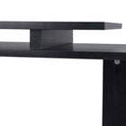 HOMCOM 55" L-Shaped Desk - Black-Easy to clean furniture with smooth-coated and dust-resistant top surfaces 