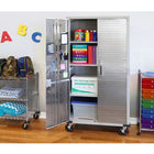 Seville Classics UltraHD Storage Cabinet - 36" L x 18" W x 72" H - Granite-Total weight capacity: 600 lb (150 lb per shelf)
