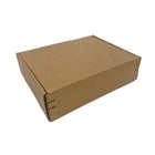 Reliabag Self Seal Corrugated Literature Mailer Boxes - 11.125" L x 8.75" W x 3" H - Kraft - 40 Pack-Self sealing, corrugated kraft