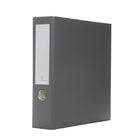 Bindertek 3-Ring 3-Inch Premium Binders - Dark Grey-Removable label included in spine pocket