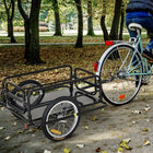Aosom Bicycle Cargo Trailer-Specially strengthened solid PE bottom