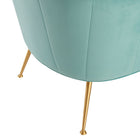 Modway Veronica Channel Tufted Performance Velvet Armchair - Mint-Chair Weight Capacity: 331 lb