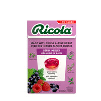 Ricola Low Sugar Throat Drops Box - Berry Medley - 18 Lozenges-Ricola Berry Medley is a delicious combination of raspberry, blueberry and black currant for a bold, juicy flavour with a smooth sweetness