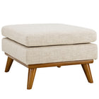 Modway Engage Upholstered Fabric Ottoman - Beige-Upholstered Ottoman