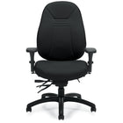 Global ObusForme Comfort Medium Back Multi-Tilter Office Chair with Schukra - Black-Tension adjustment allows you to rock comfortably, without heavy pushing, reducing muscle fatigue