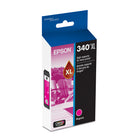 Epson 340 Claria Photo HD Ink Cartridge - High Capacity - Magenta -Epson printing system is specifically designed to be used with Epson Genuine Cartridges. Use of non-genuine ink could cause damage not covered under the printer’s limited warranty.