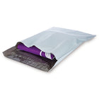 Eddie's Returnable Poly Mailers - 12" x 15" - Two Self-Sealing Closure - White - 250 Pack (260201-250)-Returnable Poly Mailers