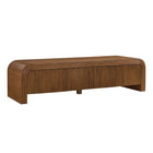 Modway Waterflute 68" Fluted TV Stand - Walnut-4-Door Fluted TV Stand