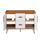 Modway Energize 48" Double Sink Compatible Bathroom Vanity Cabinet - Cherry/White-8