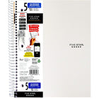 Five Star 5-Subject Premium Notebook With Perforated Pages, 11" x 8-1/2", Assorted Colours, 400 Pages-Available in assorted cover colours; colour choice not available