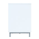 Manhattan Comfort Brighton 60" Modern Fireplace - Black and White - Set of 2-Home Assembly Required. All Hardware Included