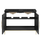 Modway Awaken 48" Double Sink Bathroom Vanity - Black-8