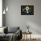 The Tragically Hip Career Collage with Guitar Picks - Framed Print - 39" x 29"-Ready to hang - arrives fully assembled