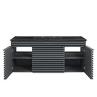 Modway Render 48" Wall-Mount Bathroom Vanity - Grey/Black-7