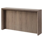 Hudson&Canal Piedmont 56"W Console Table - Antiqued Grey Oak-Tabletop features a weight capacity of 60 lbs