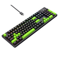 Havit Wired RGB Backlighting Mechanical Blue Switches Gaming Keyboard-Durable and Responsive: Features Blue Mechanical Switches with a key life of up to 50 million keystrokes for long-lasting performance