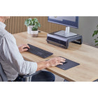 Fellowes Breyta XL Mousepad with HEX Cushion - Black-Built to last with 5-year limited warranty
