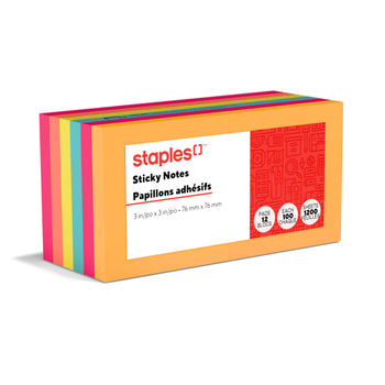 Staples Note Block Staples Stickies Standard Notes - 3