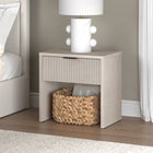 Hudson&Canal Kenslow 24" Nightstand - Alder White-Product Dimensions: 15.75" L x 23.63" W x 23.5" H