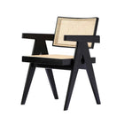 Plata Imports William Cane Arm Chair-Backrest with cane details
