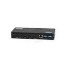 Plugable 100 W Triple Display Laptop Docking Station with USB-C -Triple Display Docking Station—This USB C docking station features 3 HDMI video outputs including 1x HDMI output capable of 4K 30Hz, and 2x HDMI outputs capable of 1080p 60Hz using DisplayLink USB Graphics Technology. Supports 3 extended displays even on systems that would otherwise support 1, like Apple M1, M2, and M3 systems