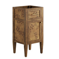 Modway Elysian 18" Wood Bathroom Vanity Cabinet - Brown-Modern Bathroom Vanity