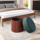 Zuo Boto Storage Ottoman - Green-Dimensions: 19.5" L x 19.5" W x 18.3" H