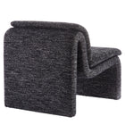 Modway Lume Boucle Upholstered Armless Accent Chair - Charcoal-Versatile Use