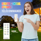 Bell+Howell 50-ft Solar USB Rope Light Color Changing with Remote -Bionic rope lights come with a convenient, easy-to-use remote control so you can control your outdoor/indoor lighting from the comfort of your bedroom at night the remote control has user friendly interface with 10 buttons