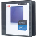 Staples Standard View Binder with D-Rings - 2" - Black-Slant rings have a high page capacity compared to same size round rings