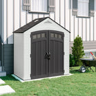 Suncast Vista Storage Shed - 7' x 4' - Ice Cube-Innovative IllumiVent system provides natural light as well as air circulation, reducing humidity and air temperature.