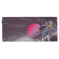 ONEofZERO Large Premium Desk Pad - Anti Slip Rubber Bottom - Anomalies Echo-Tightly Woven Stitched Edges: For enhanced durability and to reduce fraying over time