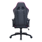 TygerClaw High Back Gaming Chair for Maximum Comfort - Pink-Glide easily across your floor on durable wheels without scratching the surface