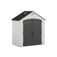 Suncast Vista Storage Shed - 7' x 4' - Ice Cube-Multi wall, resin panels are engineered for strength and durability.