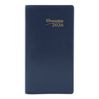 Brownline 2026 18-Month Monthly Pocket Planner - 6-1/2" x 3-1/2" - Assorted Colours - English-Stitched binding with soft Castillan vinyl jacket