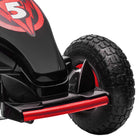 Aosom Kids Pedal Go Kart with Adjustable Seat and Shock Absorption - Red-Handbrake, freewheel, and reverse, making it simple to use 