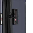 Swiss Gear Hardside Spinner 28" Checked Luggage - Navy-Large split-case interior with elastic compression straps to keep clothes secure and wrinkle-free