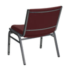 Flash Furniture HERCULES Series Big & Tall Fabric Stack Chair - Burgundy - 2 Pack-Stack Quantity: 12