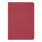 Letts 2026 Conscious Weekly/Monthly Planner with Embossed Cover - 8-1/4" x 5-5/6" - Berry - Multilingual-Week-to-view minimalist format with space for each day of the week