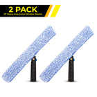 Gritt Commercial 18" Heavy-Duty Swivel Window Washer - 2 Pack-Handle swivels 180° to reach tight corners, edges and sills